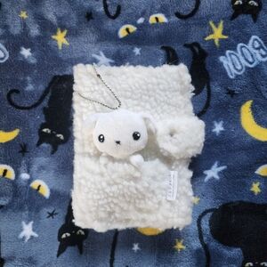 Charming White Plush Sheep Keychain